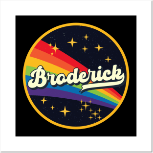 Broderick // Rainbow In Space Vintage Style Posters and Art